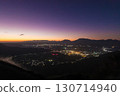 Morning night view of Aso (Aso, Kumamoto Prefecture) 130714940