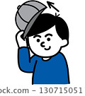 Taking off the hat | Dressing action card and visual support icon (Take off the hat) 130715051