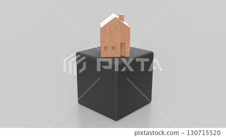 The House for Property or Building Business 3d Rendering. The House for Property or Building Business 3d Rendering. 130715520