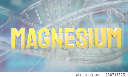The  magnesium on DNA Background for Sci or Health concept 3d Rendering. 130715525