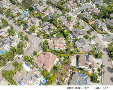 Aerial view houses in Carlsbad in land, North County San Diego Aerial view houses in Carlsbad in land, North County San Diego 130716138