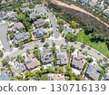Aerial view houses in Carlsbad in land, North County San Diego 130716139