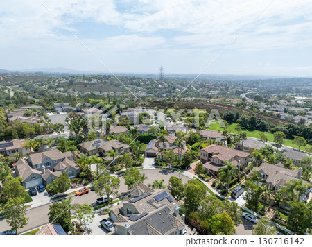 Aerial view houses in Carlsbad in land, North County San Diego Aerial view houses in Carlsbad in land, North County San Diego 130716142