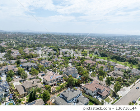 Aerial view houses in Carlsbad in land, North County San Diego Aerial view houses in Carlsbad in land, North County San Diego 130716144