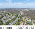 Aerial view houses in Carlsbad in land, North County San Diego 130716148