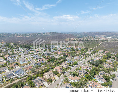 Aerial view houses in Carlsbad in land, North County San Diego Aerial view houses in Carlsbad in land, North County San Diego 130716150