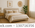 Quiet bedroom in natural colors 0036 130716356