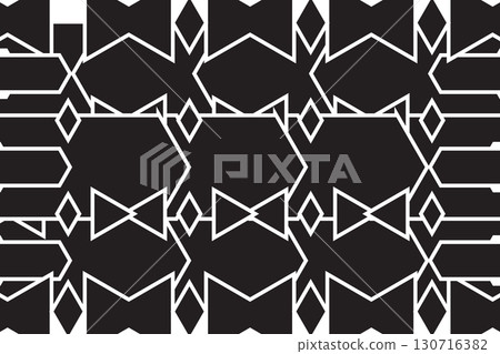 Contemporary Modern Abstract Geometric Pattern Background 130716382