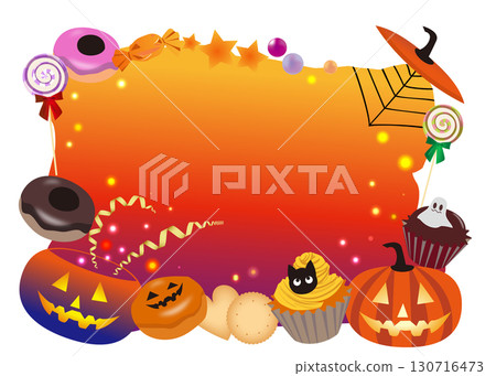 Halloween candy frame Halloween candy frame 130716473