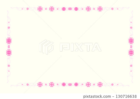 Background material (elegant patterned frame on white background) 130716638