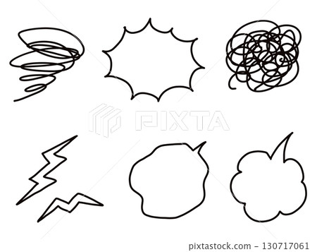 Black and white emotion speech bubble set: sigh, frustration, anger Black and white emotion speech bubble set: sigh, frustration, anger 130717061