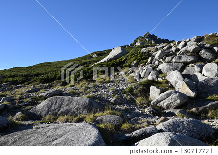 Climbing Mount Kisokoma, Central Alps, Nagano Prefecture 130717721
