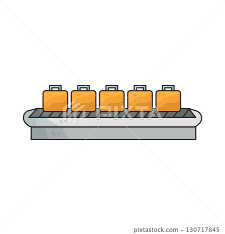 illustration of baggage conveyor illustration of baggage conveyor 130717845