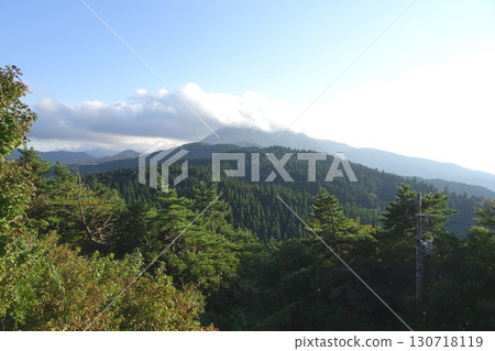 從足柄城跡眺望金時山/靜岡縣小山町,9月 從足柄城跡眺望金時山/靜岡縣小山町,9月 130718119
