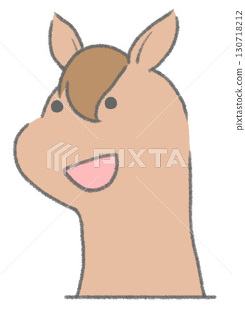 一匹微笑的馬跳了出來 130718212