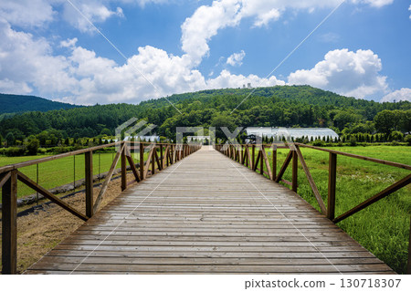 Bridges in Hananomiyako Park Bridges in Hananomiyako Park 130718307