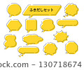 Various speech bubble set - Simple illustrations of speech bubbles - Colorful, cute, pop, frame 130718674