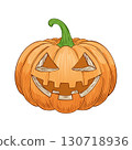 Halloween jack-o'-lantern pumpkin 130718936
