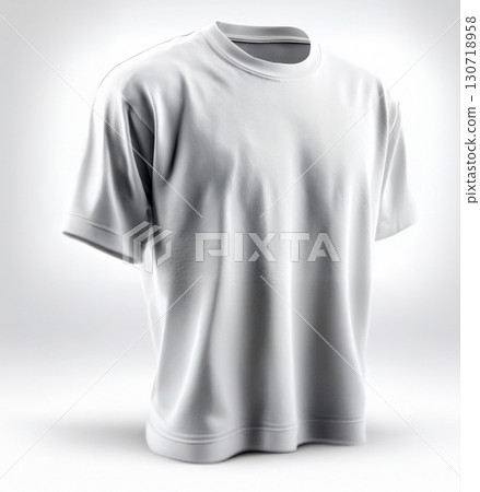 Three-dimensional white sportswear created using generative AI 130718958