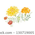 Watercolor marigold 130719005