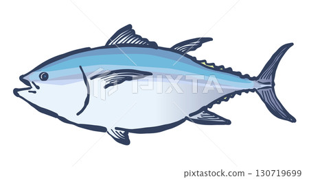 A brush-painted tuna fish 130719699