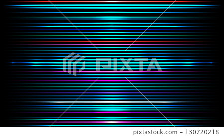abstract digital background with vibrant neon light streaks and futuristic energy waves in motion visualizing sound data and colorful spectrum patterns on a dark glowing design 130720218