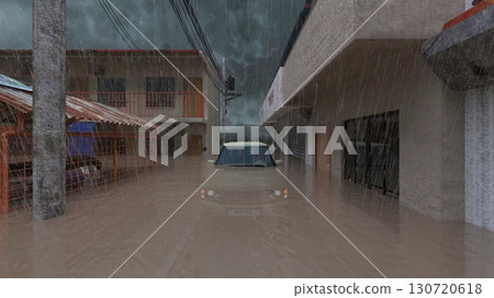 A submerged house 130720618