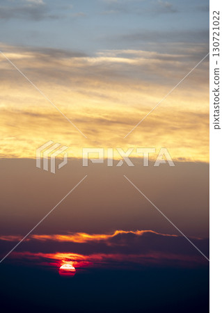 colorful dramatic sky with cloud at sunset 130721022