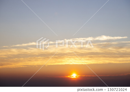 colorful dramatic sky with cloud at sunset 130721024
