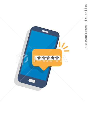 Mobile phone unlocked notification button stock illustration Mobile phone unlocked notification button stock illustration 130721140