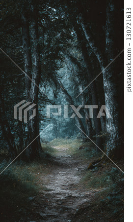 Forest path, thick tree, unknown darkness, moody, mysterious, nature, woodland Forest path, thick tree, unknown darkness, moody, mysterious, nature, woodland 130721613