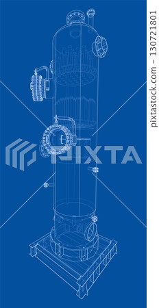 Industrial tank. Vector rendering of 3d 130721801