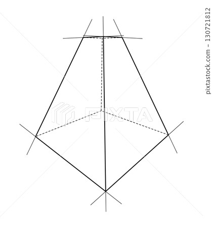 Geometric Wireframe Structure Geometric Wireframe Structure 130721812
