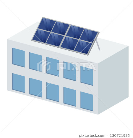Solar panels on a building 130721925