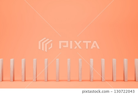 3D material_wooden domino_orange 3D material_wooden domino_orange 130722043