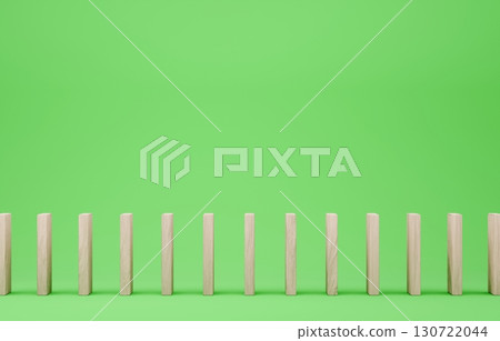3D material_wooden domino_yellow-green 130722044