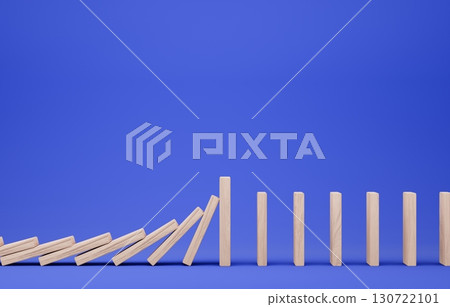 3D material_wooden domino_blue 130722101