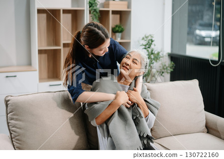 Mother and Daughter Sharing Comfort and Support the deep emotional bond between mother and daughter of support, care, 130722160