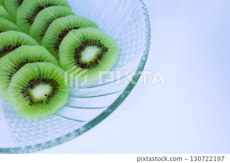 Kiwi fruit on a plate 130722197