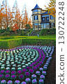 Italian Mountain Gardens filled with chrysanthemums and the Diplomat's House 130722248