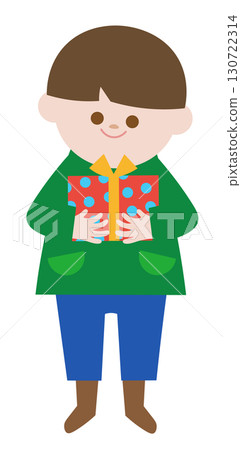 Child with a present 130722314