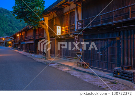 Townscape of Tsumagojuku, Nagiso Town, Nagano Prefecture, Nakasendo 130722372