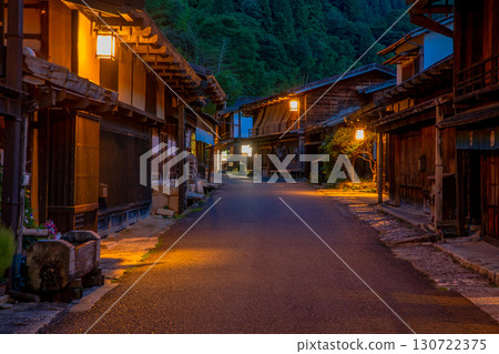 Townscape of Tsumagojuku, Nagiso Town, Nagano Prefecture, Nakasendo 130722375