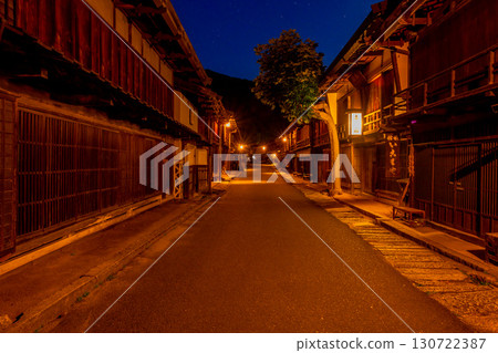 中山道長野縣南木曾町妻籠宿街景 130722387
