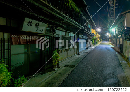 岐阜縣、惠那市、大正村的夜晚 岐阜縣、惠那市、大正村的夜晚 130722522