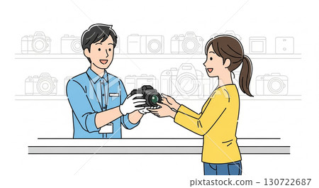 相機店和店員租賃相機 130722687