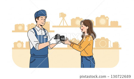 相機店和店員租賃相機 130722689