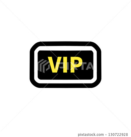 VIP sign, label, icon (simple design with yellow text on a black background) VIP sign, label, icon (simple design with yellow text on a black background) 130722928