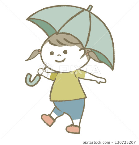 Child with a parasol 130723207