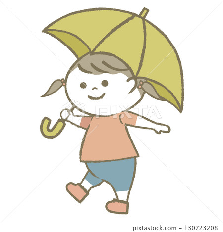 Child with a parasol Child with a parasol 130723208